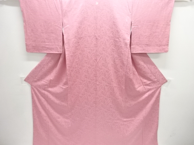 JAPANESE KIMONO / IROMUJI / SILK / WOVEN FLOWERS / SINGLE CREST